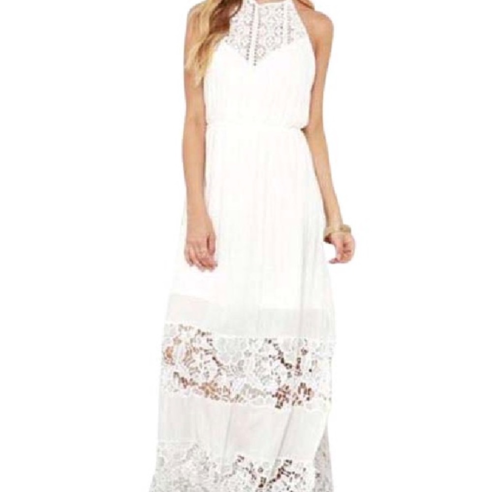 Boho Halter Maxi Dress